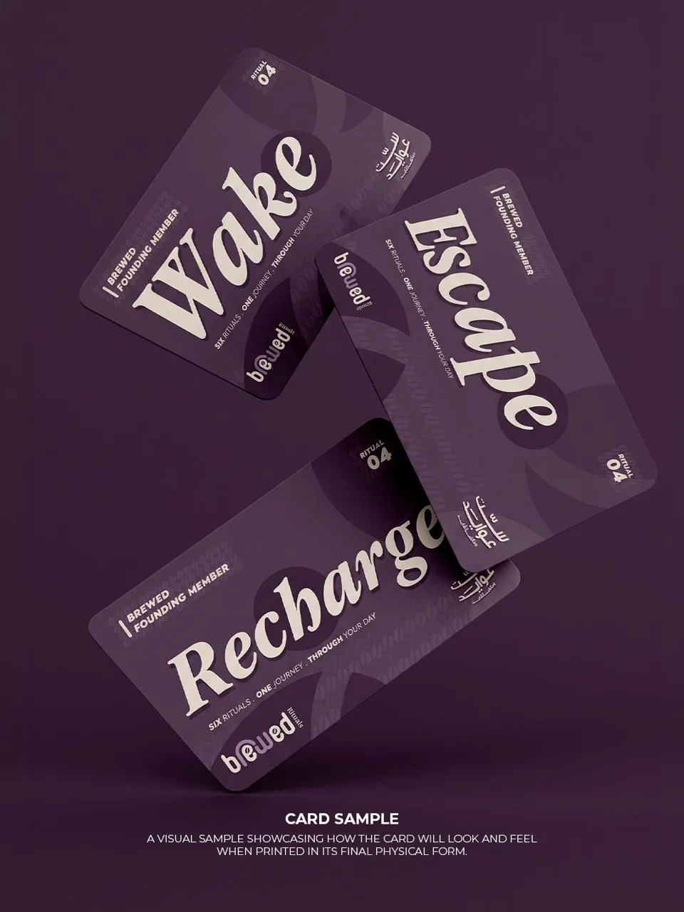 Founding member cards: Wake, Escape, Recharge